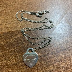 Tiffany&Co Silver Heart Necklace